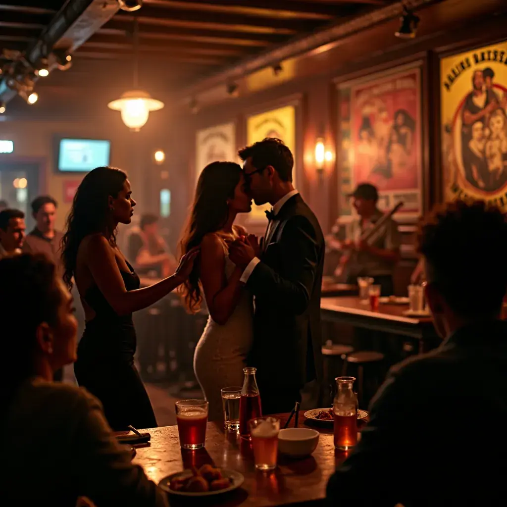 Счастливая семья, наслаждающаяся совместным обедом на улице.